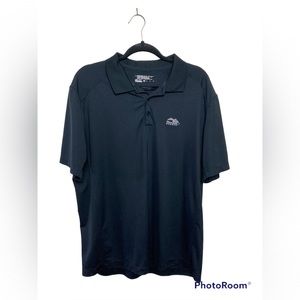 Nike golf black short sleeve polo shirt. Mountain Branch. XL